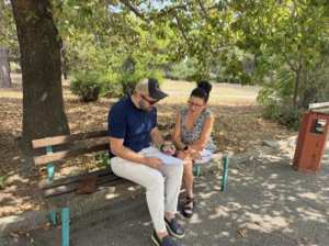 Collecting questionnaire responses during the STSM in Peja, Kosovo
